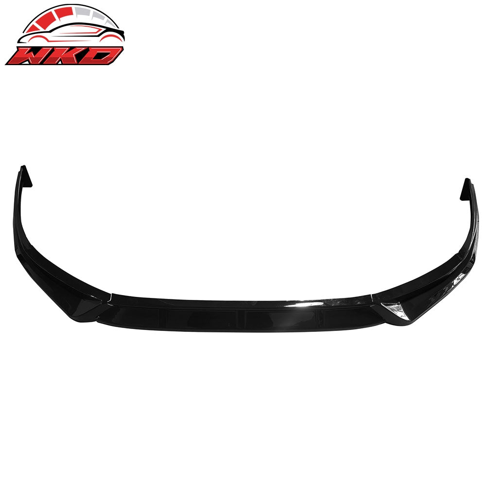 Fits 23-25 Honda Accord 11th Gen IK V4 Front Bumper Lip Splitter Gloss Black