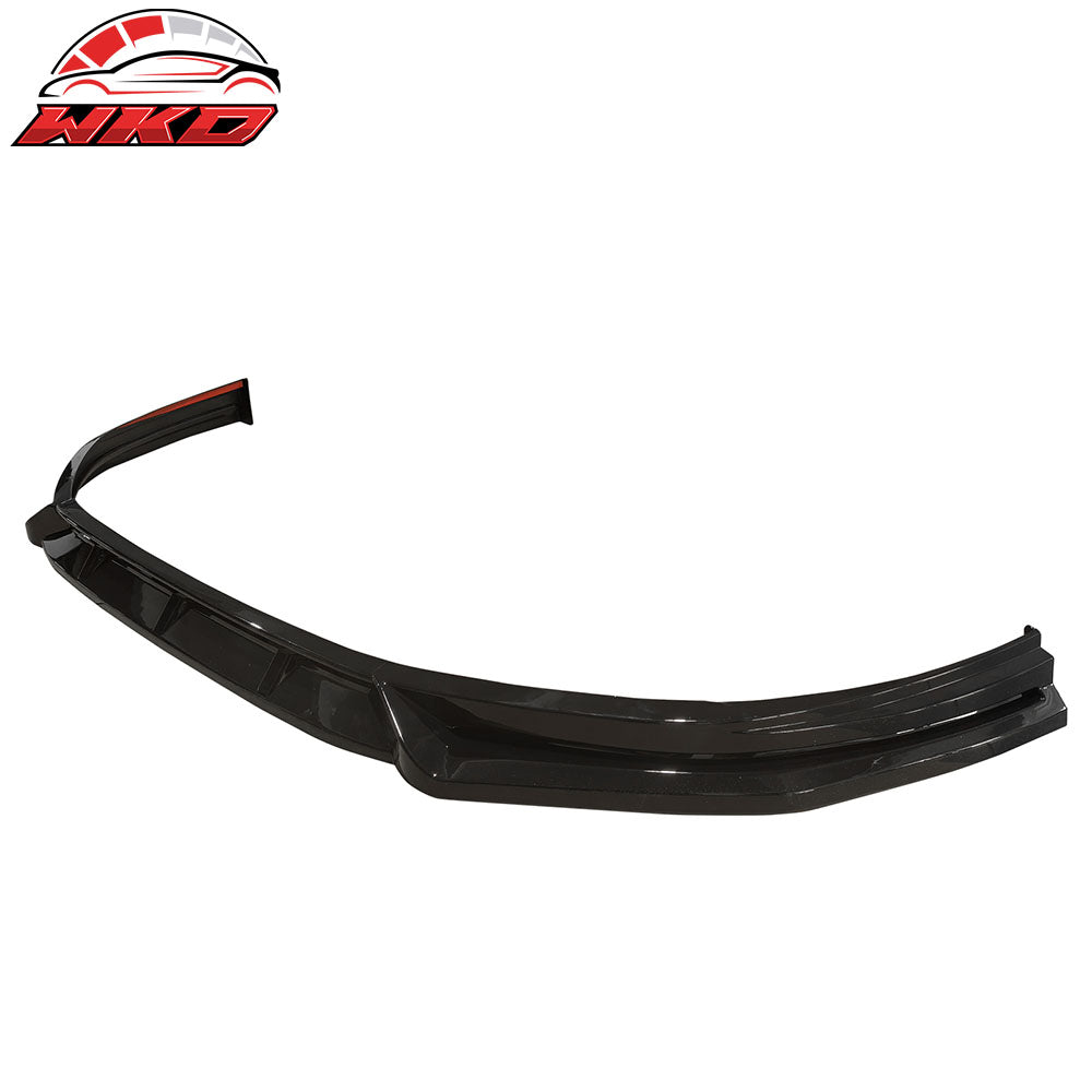Fits 23-25 Honda Accord 11th Gen IK V4 Front Bumper Lip Splitter Gloss Black
