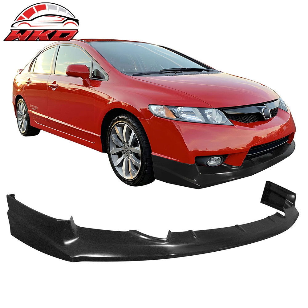 2009-11 Honda Civic Sedan JS Style Unpainted Front Bumper Lip Spoiler PU | Wholesale