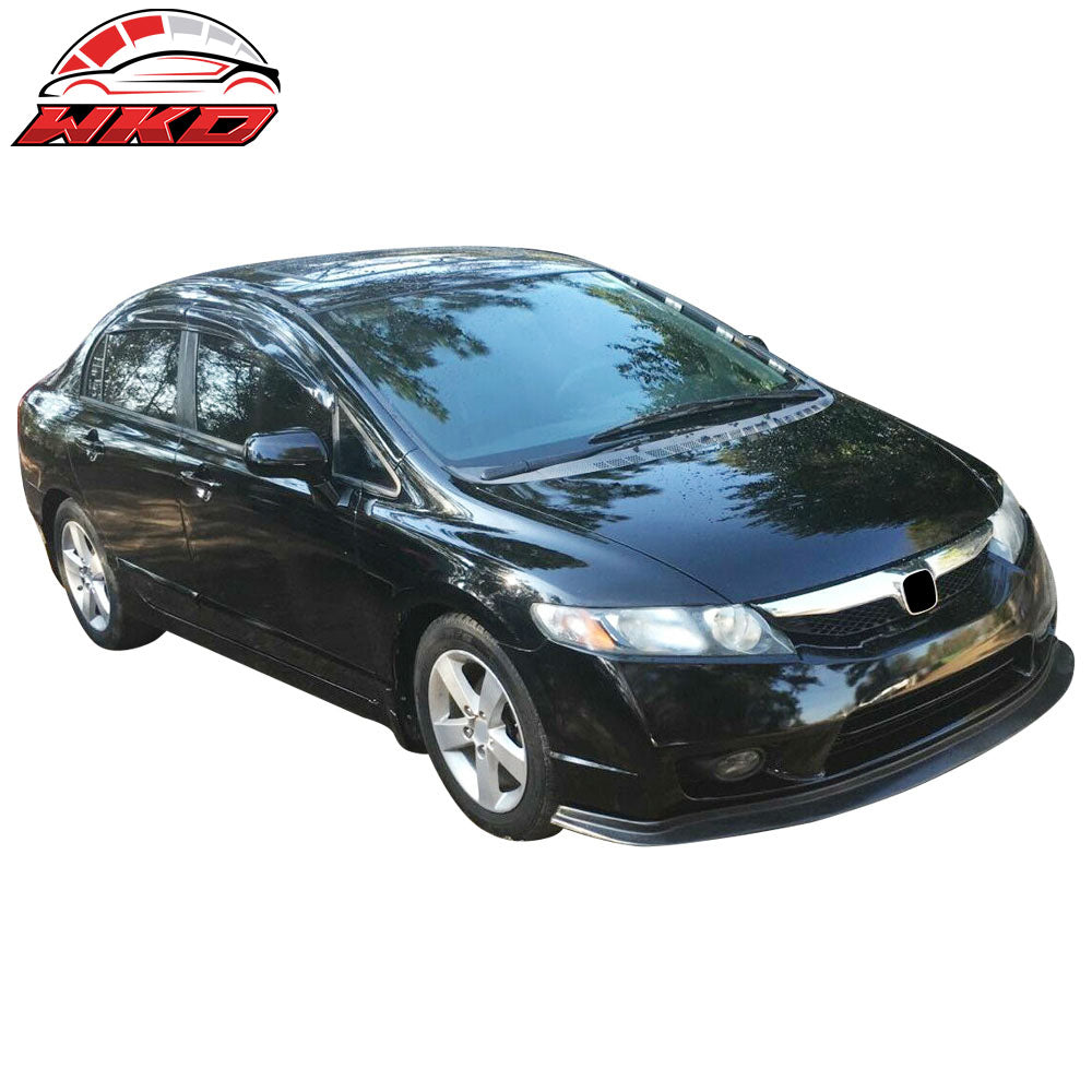 Fits 09-11 Honda Civic FA5 Ikon Aero DP Front Lip Bumper Splitter
