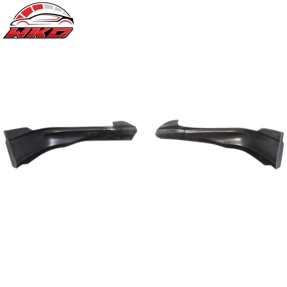 Fits 12-13 Honda Civic Coupe HFP Style Front Bumper Lip Spoiler Side Apron PU