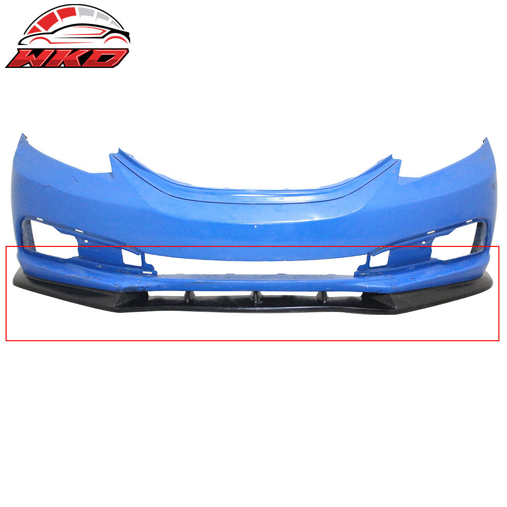Fits 13-15 Honda Civic EK Sedan 4Dr IKON V3 Style PU Front Bumper Lip Spoiler