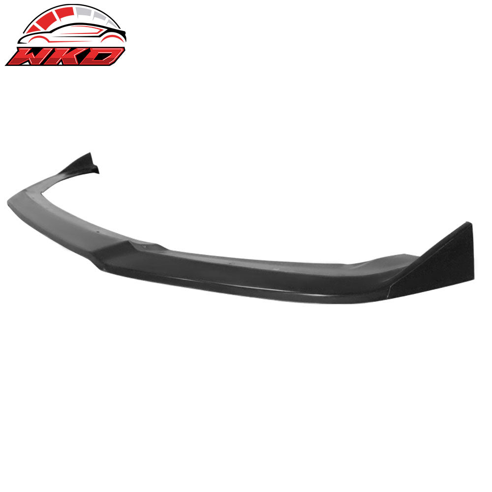 Fits 19-21 Honda Civic CS Style Front Bumper Lip Spoiler Unpainted Black PU