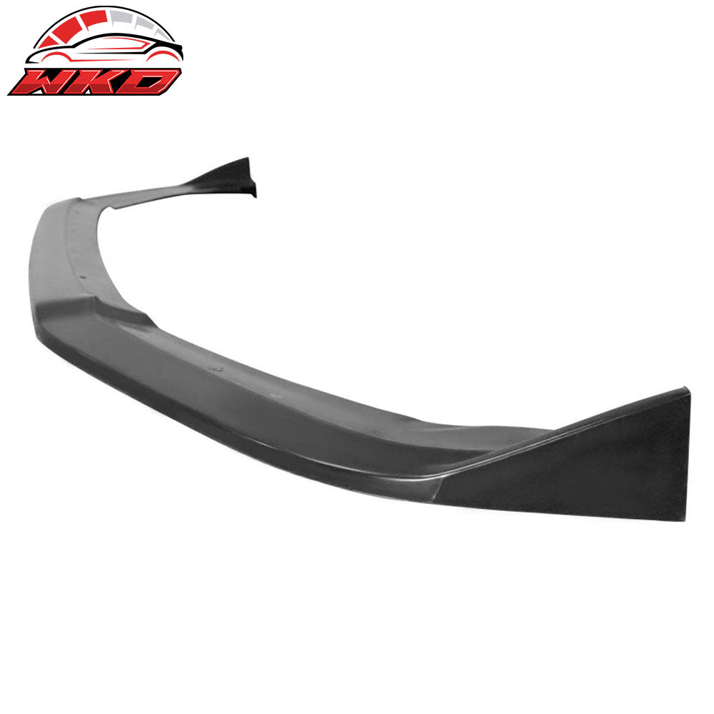 Fits 19-21 Honda Civic CS Style Front Bumper Lip Spoiler Unpainted Black PU