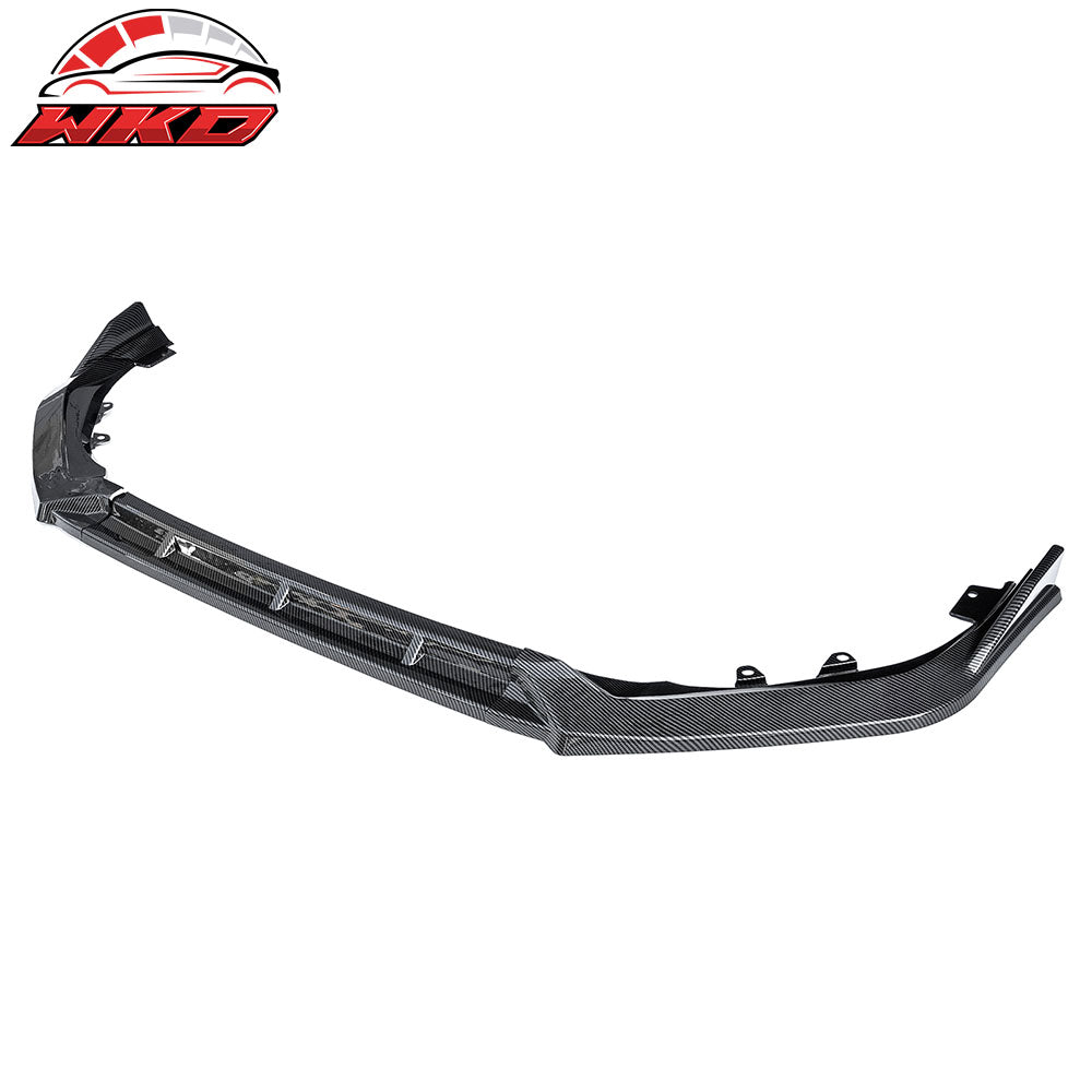 Fits 25-26 Honda Civic IKON Style 3PCS Front Bumper Lip Chin Carbon Fiber Print