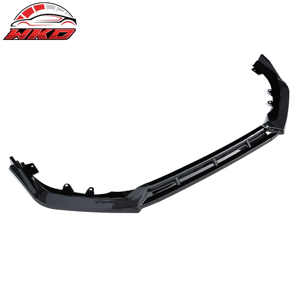 Fits 25-26 Honda Civic IKON Style 3PCS Front Bumper Lip Spoiler Chin Gloss Black