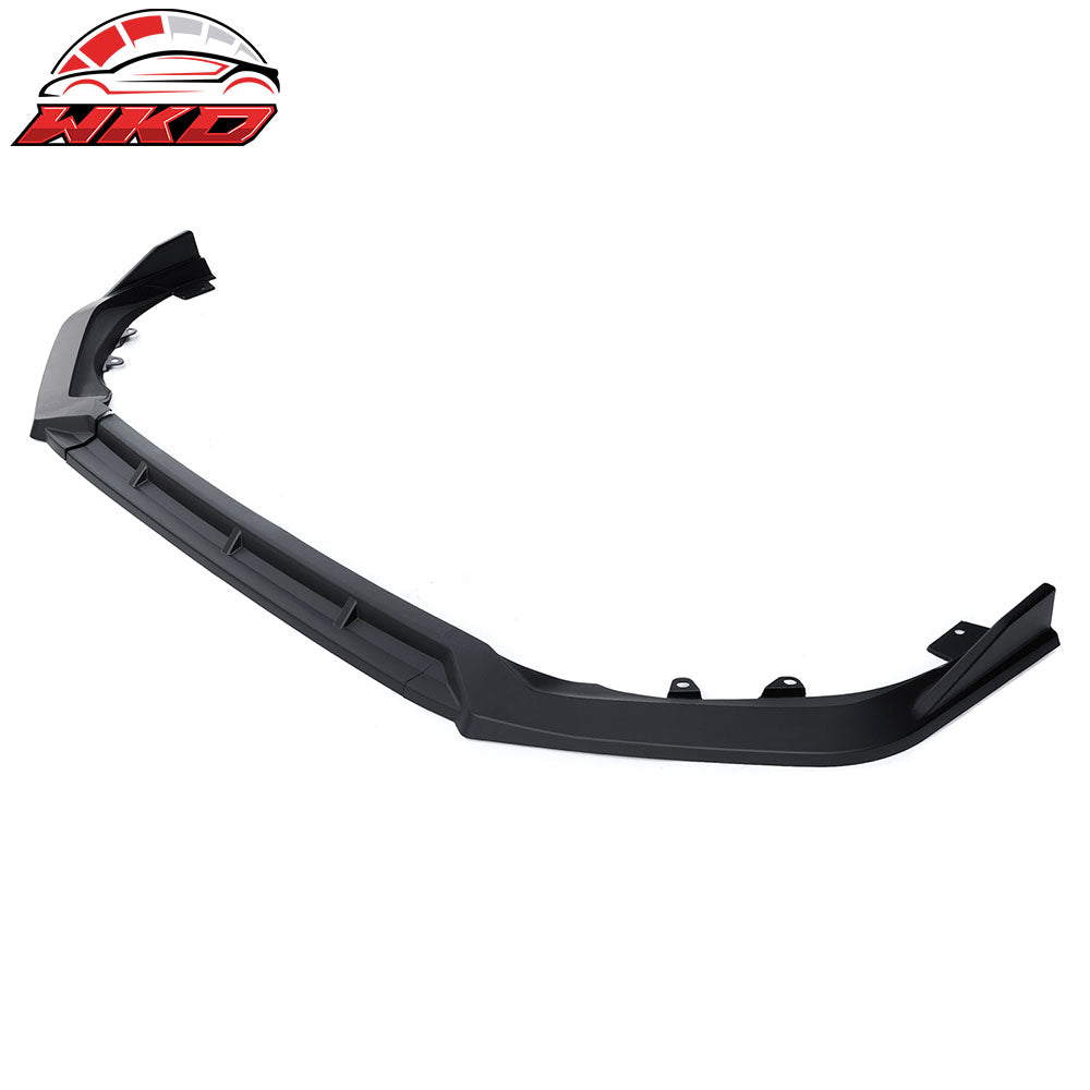 Fits 25-26 Honda Civic IKON Style 3PCS Front Bumper Lip Spoiler Chin Matte Black