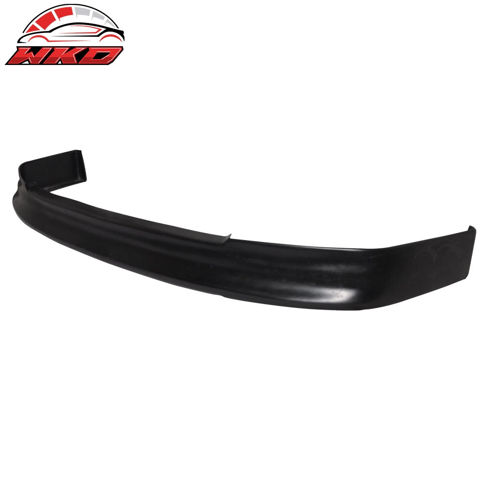 Fits 88-91 Honda Civic EF CS Style Front Bumper Lip Spoiler Unpainted Black PU