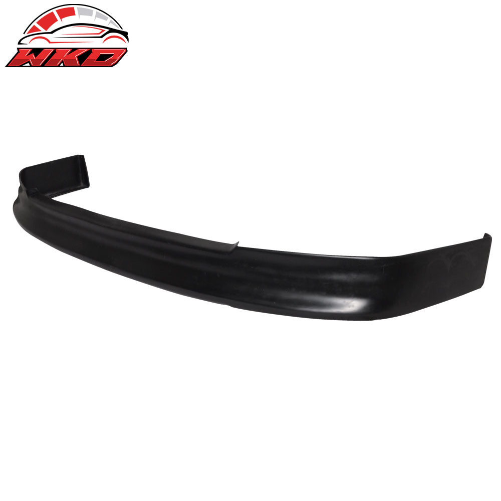 Fits 88-91 Honda Civic EF CS Style Front Bumper Lip Spoiler Unpainted Black PU