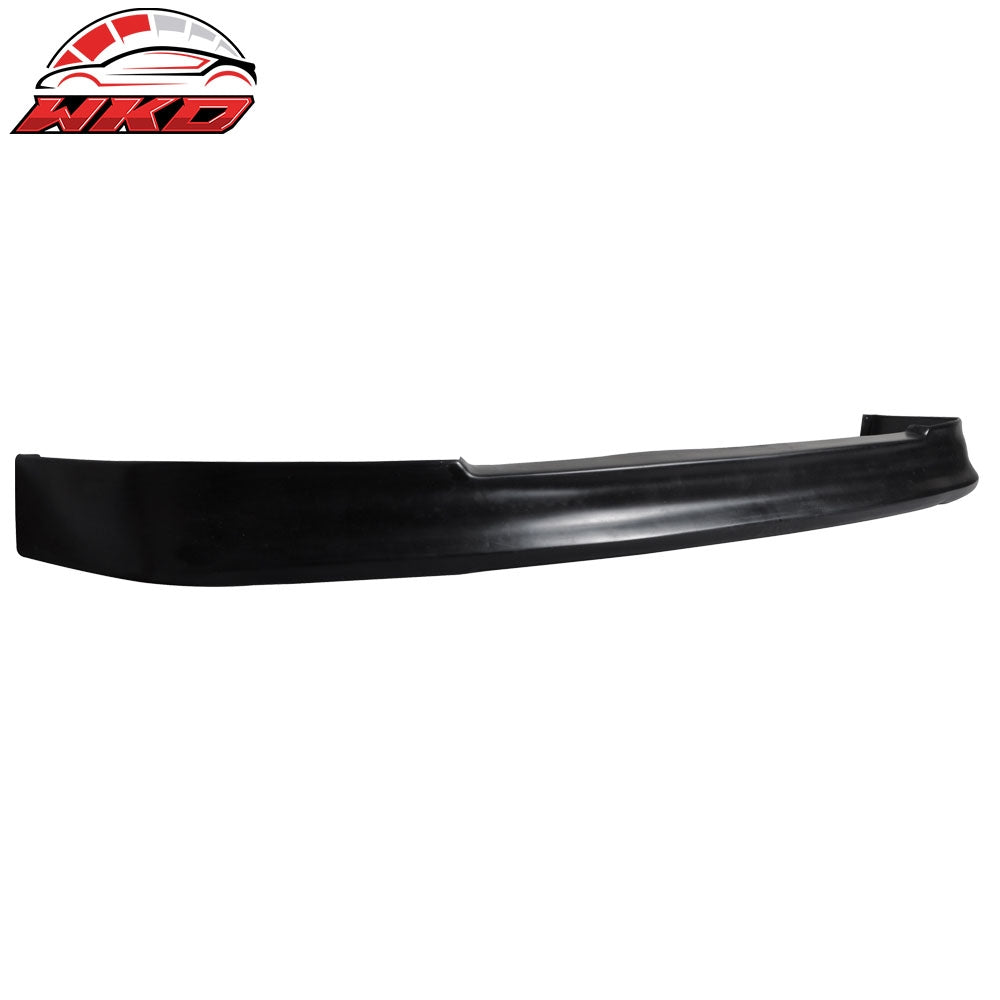 Fits 88-91 Honda Civic EF CS Style Front Bumper Lip Spoiler Unpainted Black PU