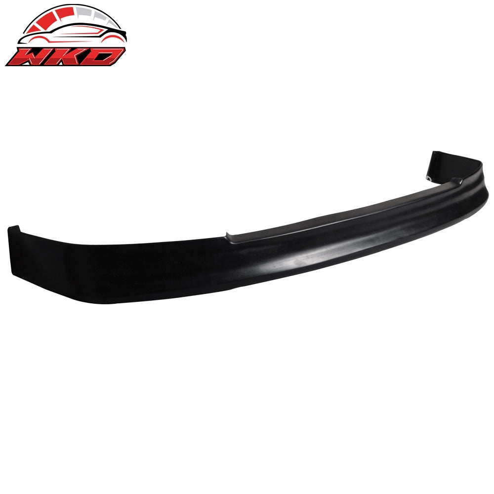 Fits 88-91 Honda Civic EF CS Style Front Bumper Lip Spoiler Unpainted Black PU