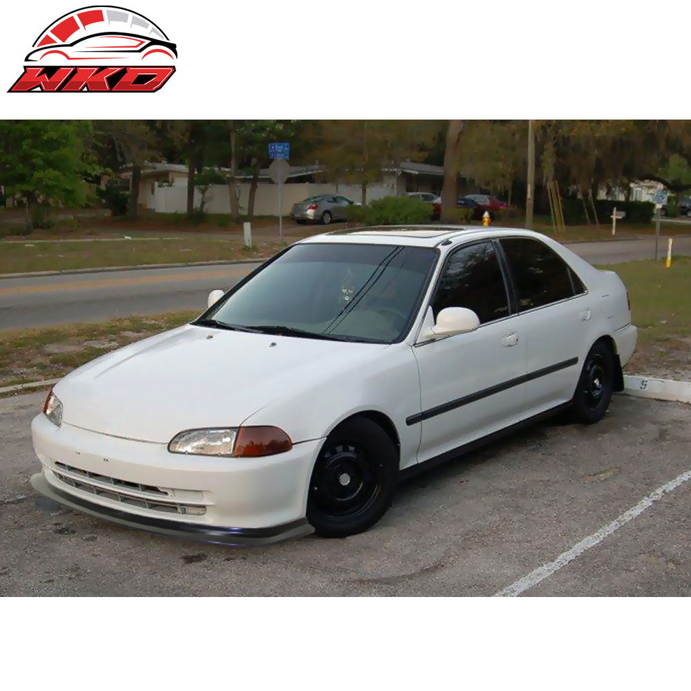 Fits 92-95 Honda Civic Sedan DP Style Front Bumper Lip Spoiler First Molding JDM