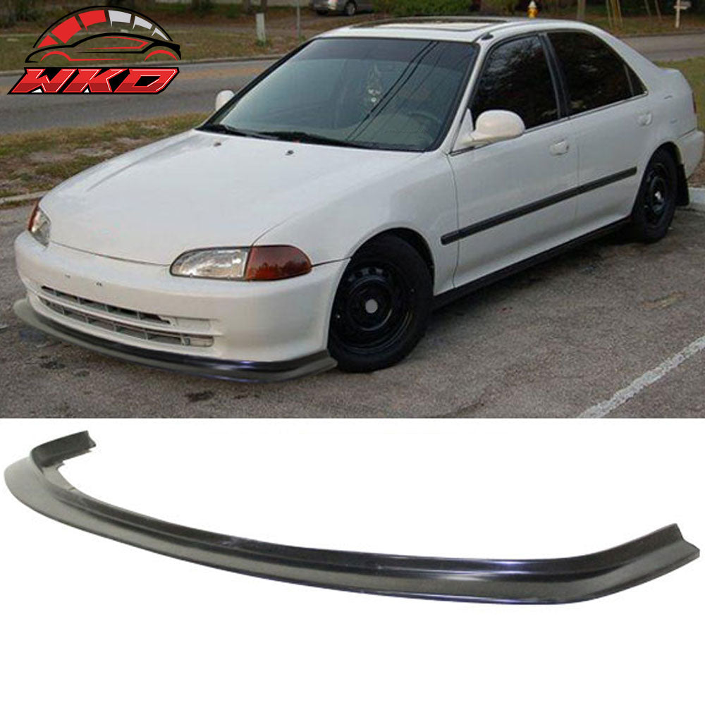 Fits 92-95 Honda Civic Sedan DP Style Front Bumper Lip Spoiler First Molding JDM