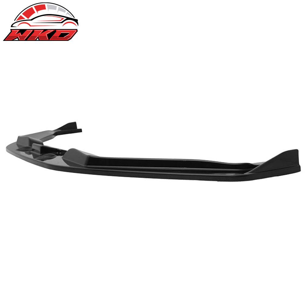 Fits 11-12 Honda CRZ A Type Front Bumper Lip Spoiler Unpainted Black ABS
