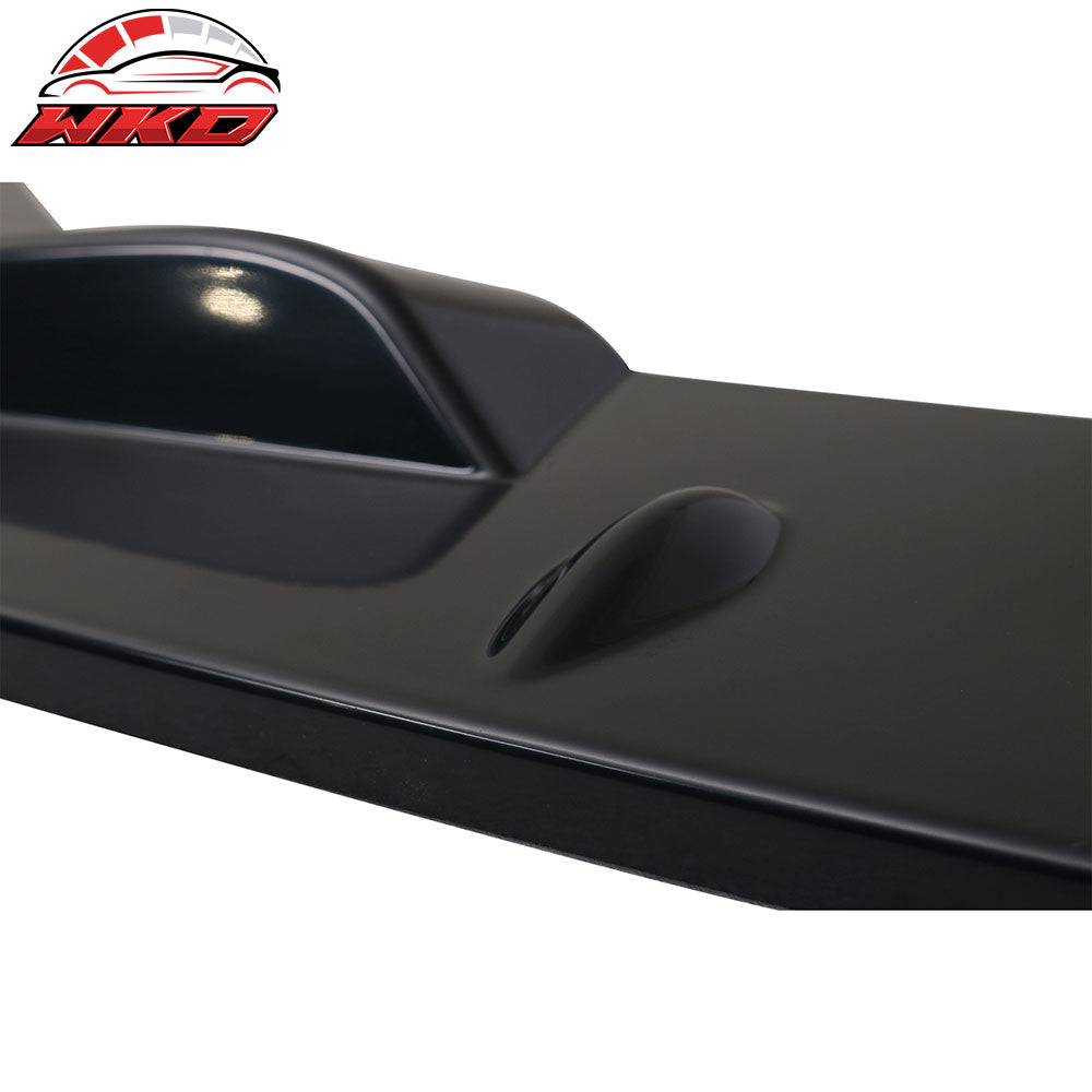 Fits 11-12 Honda CRZ A Type Front Bumper Lip Spoiler Unpainted Black ABS
