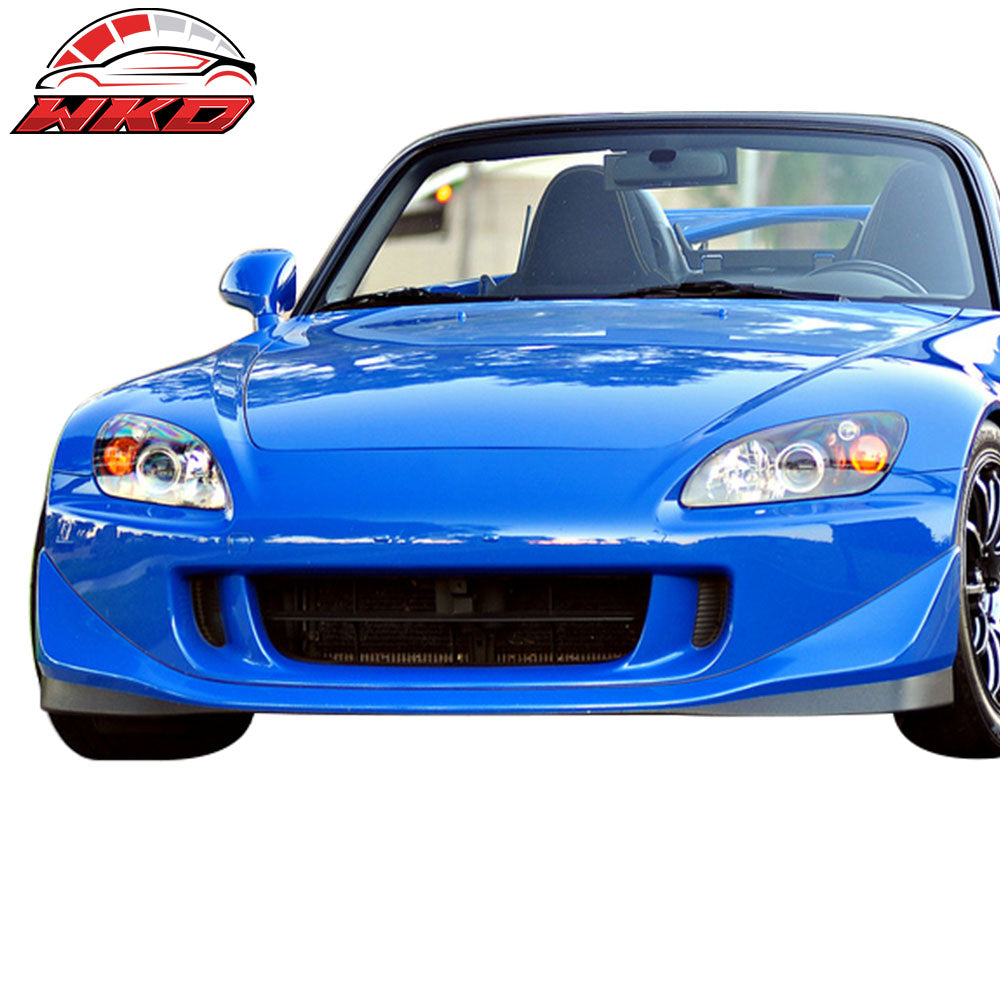 Fits 04-09 Honda S2000 AP2 CR Style Front Bumper Lip Bottom Guard Unpainted PU