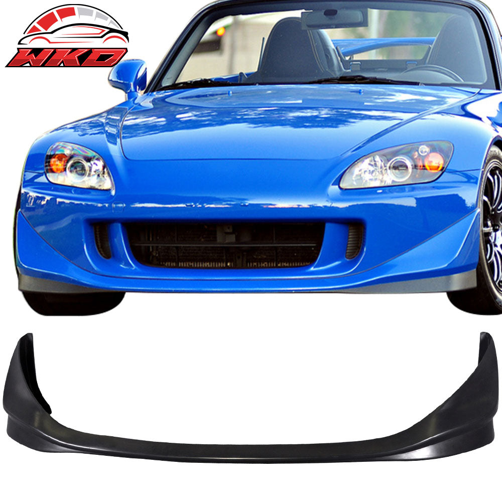 Fits 04-09 Honda S2000 AP2 CR Style Front Bumper Lip Bottom Guard Unpainted PU