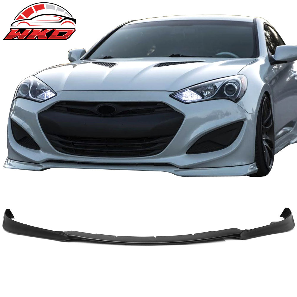 Fits 13-16 Hyundai Genesis Coupe KS Style Front Bumper Lip Spoiler Unpainted PU