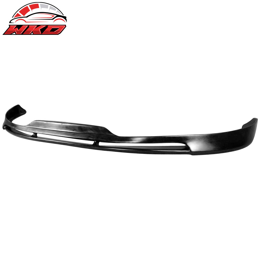 Fits 10-12 Hyundai Genesis S1 Style Front Bumper Lip Spoiler Unpainted Black PU