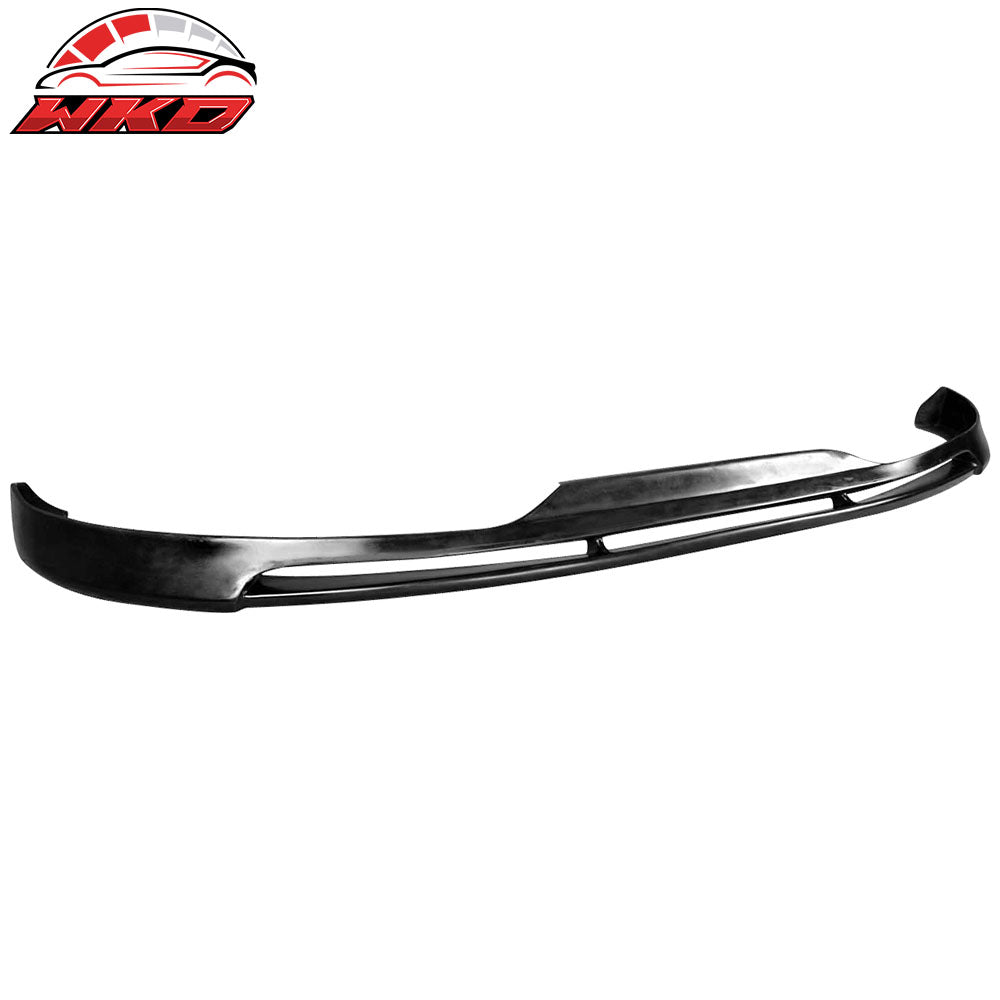 Fits 10-12 Hyundai Genesis S1 Style Front Bumper Lip Spoiler Unpainted Black PU