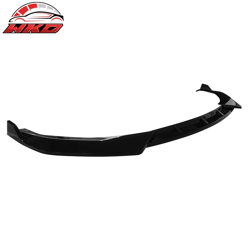 Fits 24-25 Hyundai Sonata IKON V1 Style 3PCS Front Bumper Lip Chin Gloss Black