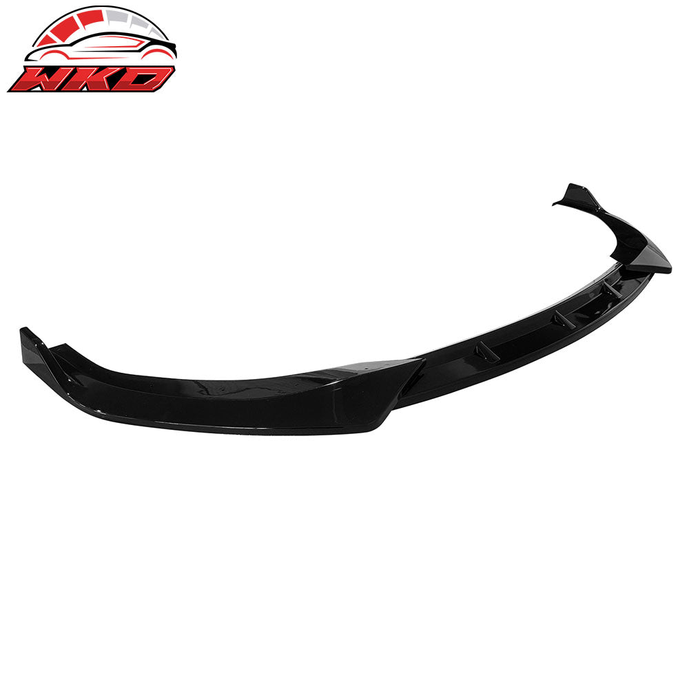 Fits 24-25 Hyundai Sonata N Line IKON V1 Style 3PCS Front Bumper Lip Gloss Black
