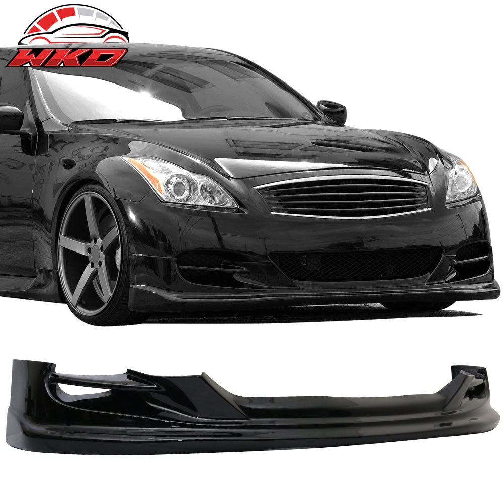 Wholesale 08-14 Infiniti G37 Coupe TS Style Front Bumper Lip Painted KH3 Black Spoiler