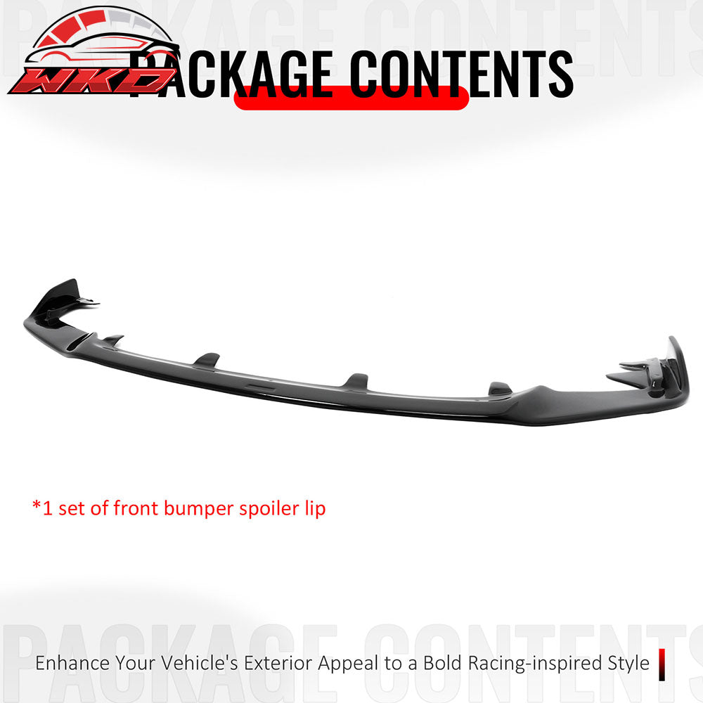 For 17-20 Lexus IS200t IS300 IS350 Artisan Style Front Bumper Lip Gloss Black PP