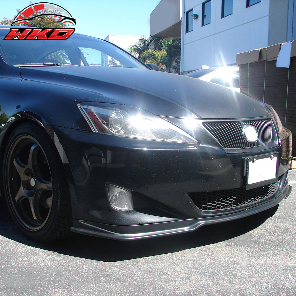 Fits 06-08 Lexus IS250 IS350 PM Style Front Bumper Lip Spoiler Unpainted PU