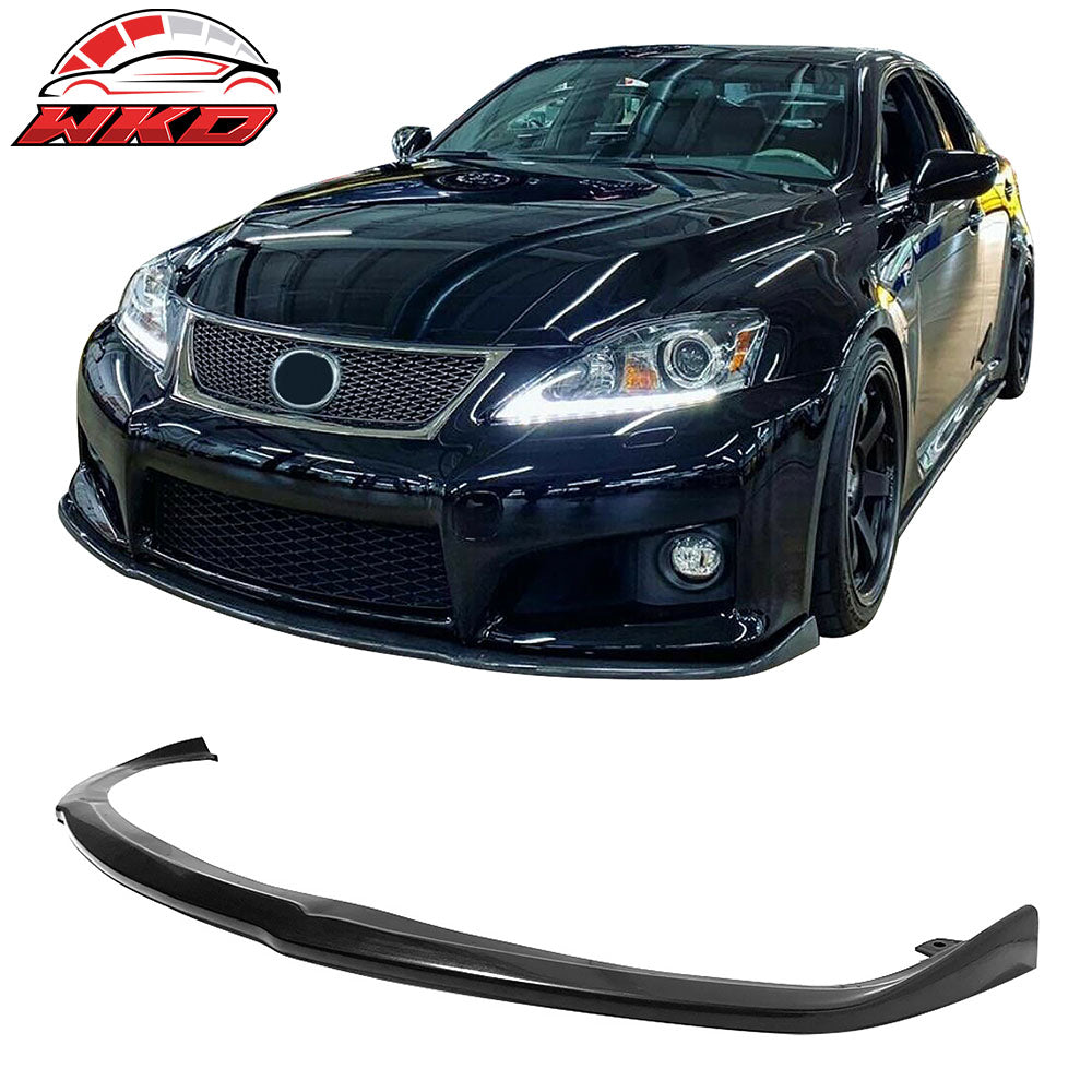 Fits 08-14 Lexus IS-F AS Style Front Bumper Lip Lower Splitter Unpainted PU