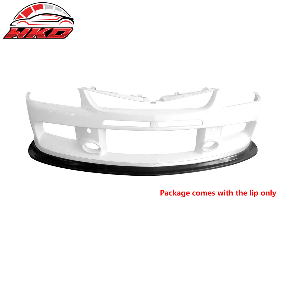 Fits 06-07 Mitsubishi Lancer Evo MDA Style PU Front Lip Bumper Guard Protector
