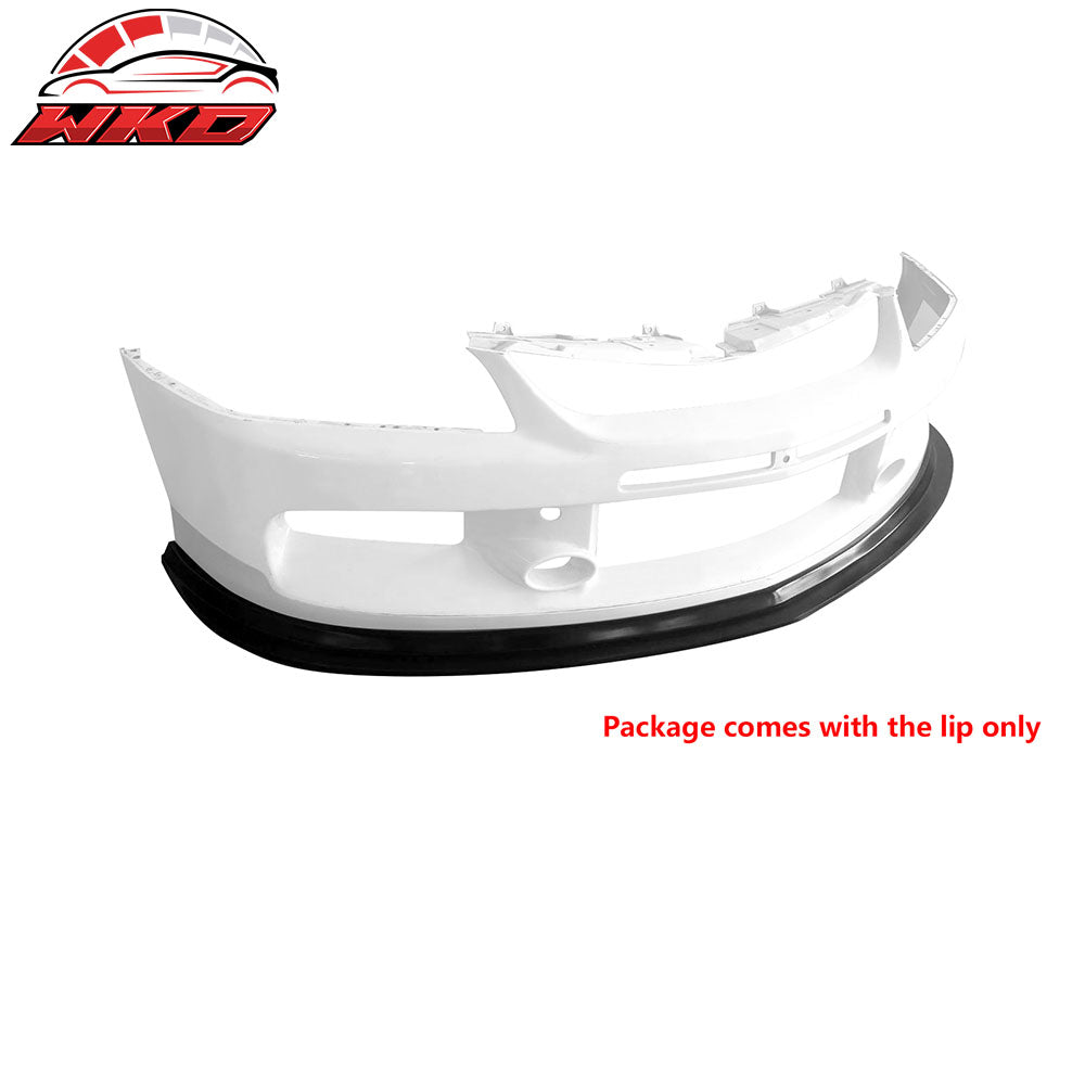 Fits 06-07 Mitsubishi Lancer Evo MDA Style PU Front Lip Bumper Guard Protector