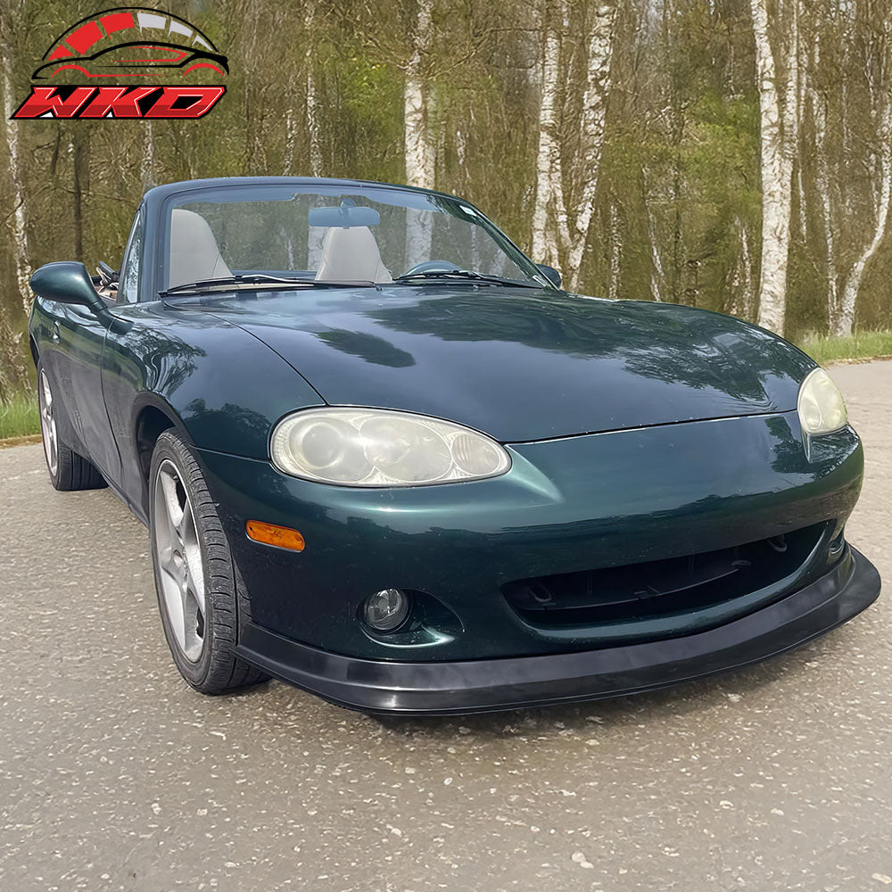 Fits 01-05 Mazda MX-5 Miata MDA Style PU Front Lip Bumper Chin Guard Protector