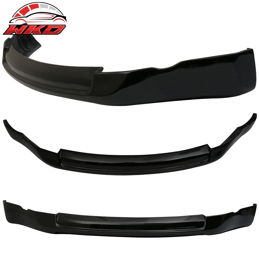 Fits 03-05 Nissan 350Z ING-S Style Front Bumper Lip Spoiler Painted #KH3 Black