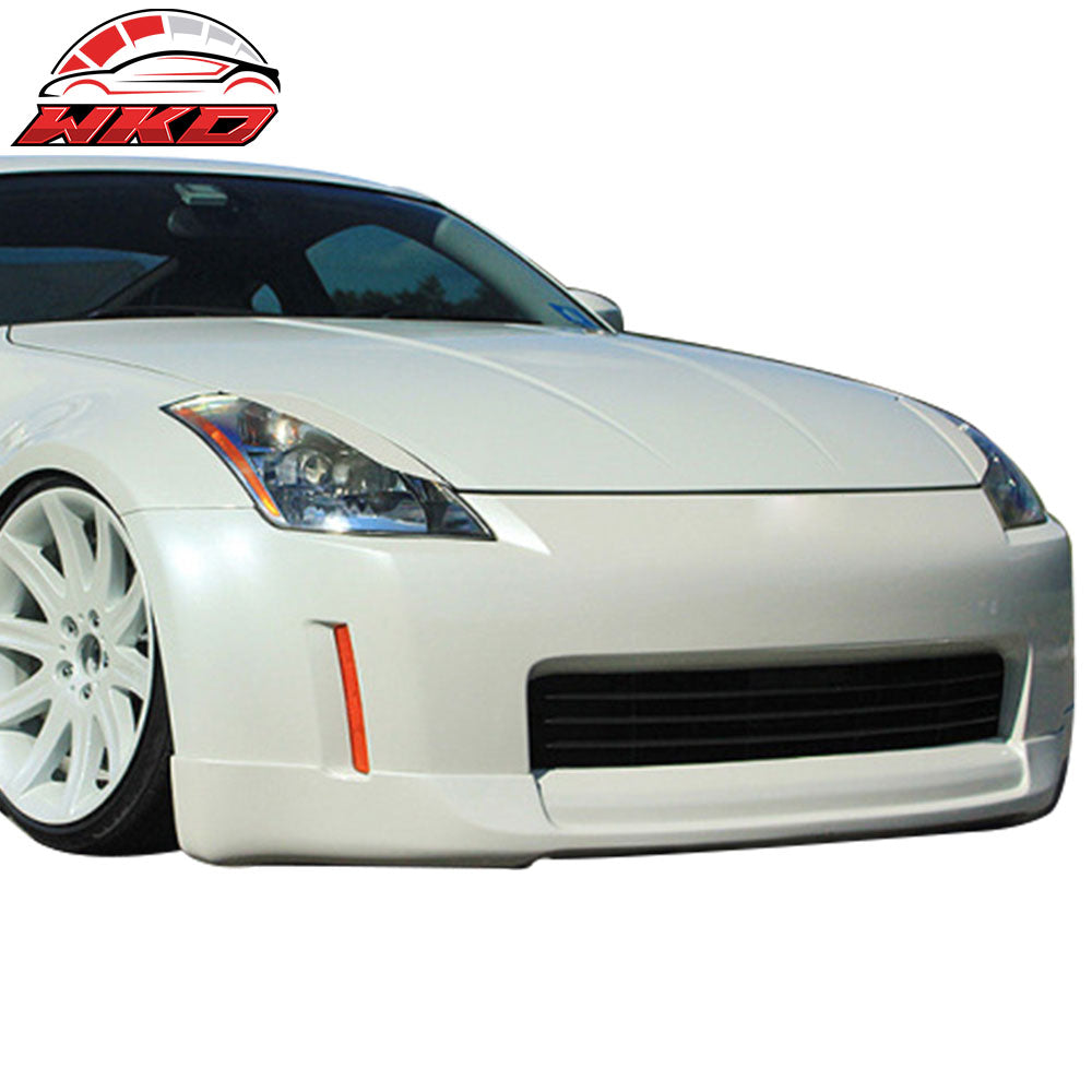 Fits 03-05 Nissan 350Z ING-S Front Bumper Lip #QX1 Glacier Pearl