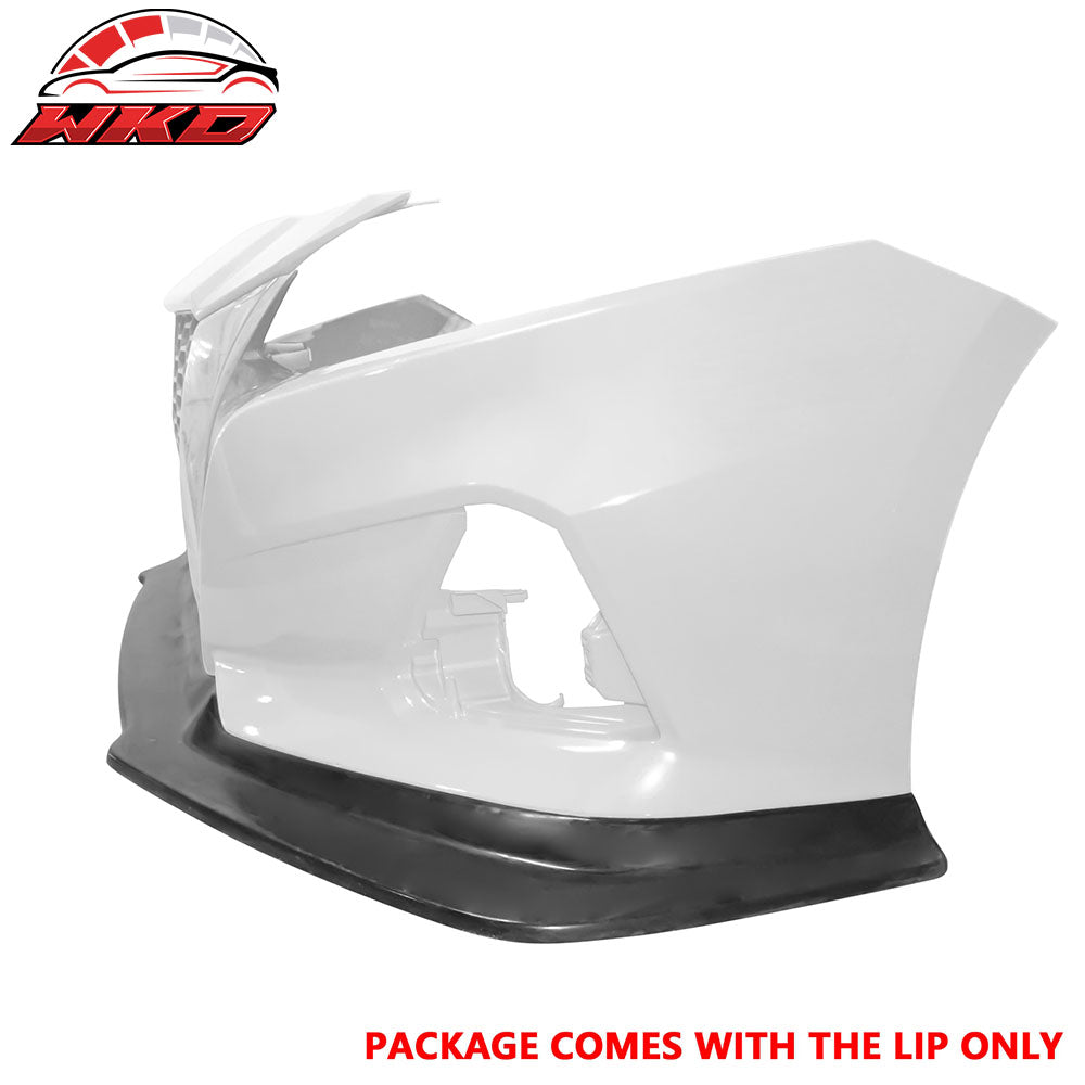 Fits 19-22 Nissan Altima IK V4 Style Front Bumper Lip Lower Spoiler Unpainted PU