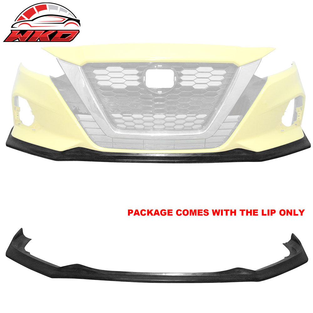 Fits 19-22 Nissan Altima Front Bumper Lip CS Style Spoiler Unpainted PU Splitter