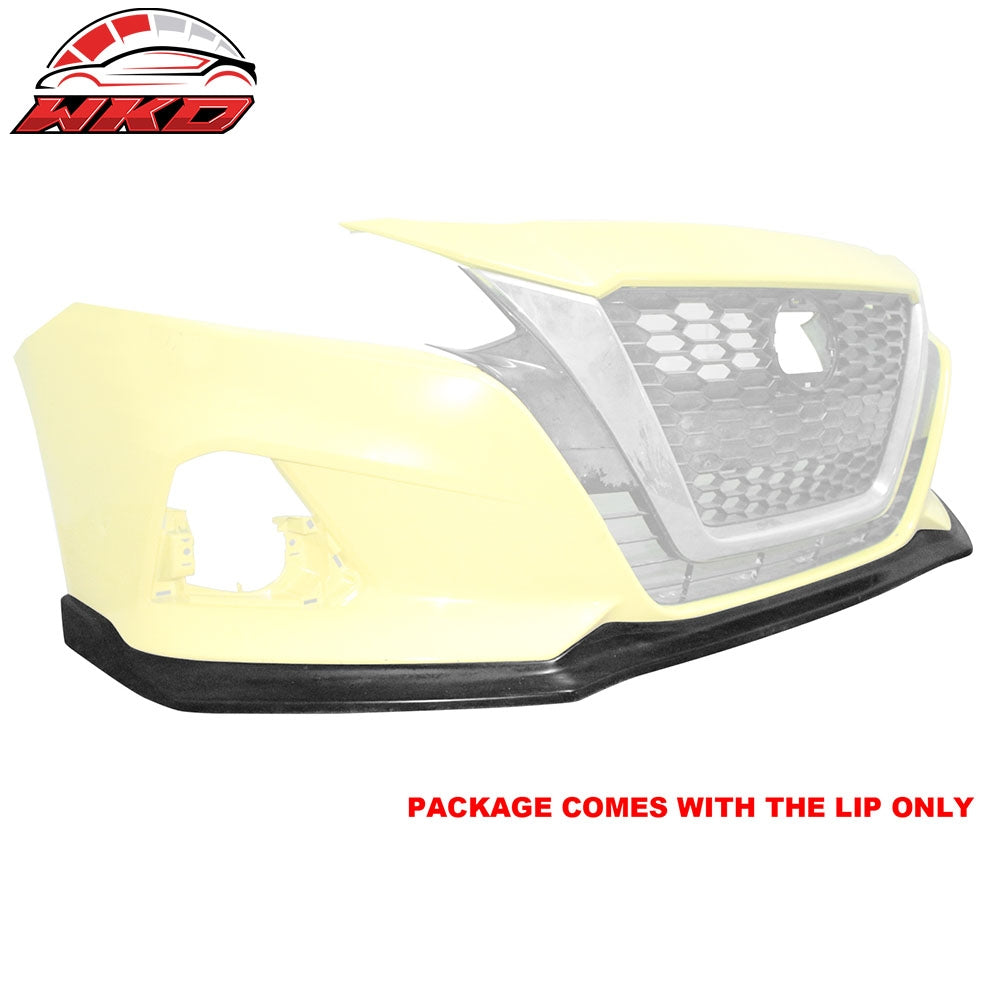 Fits 19-22 Nissan Altima Front Bumper Lip CS Style Spoiler Unpainted PU Splitter