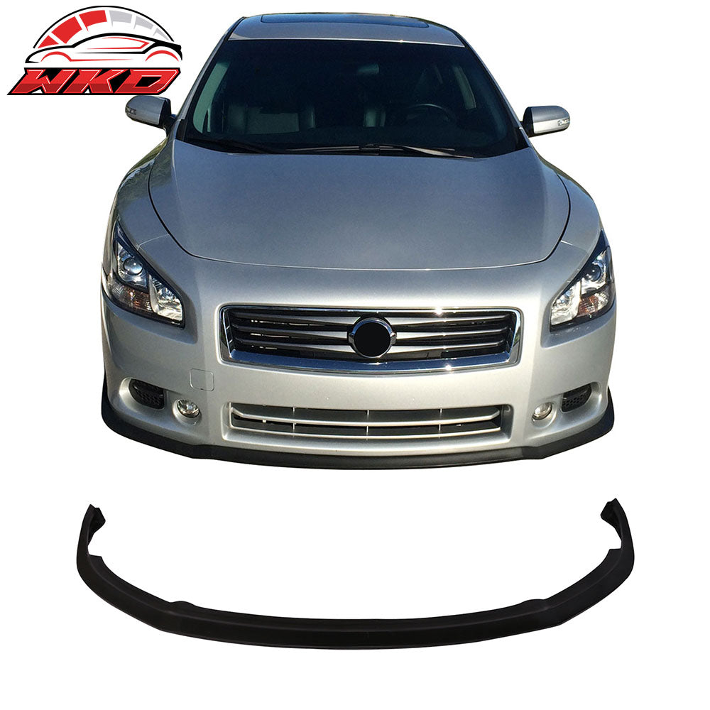 Fits 09-15 Nissan Maxima CS Style Front Bumper Lip Spoiler Under Splitter PU Kit