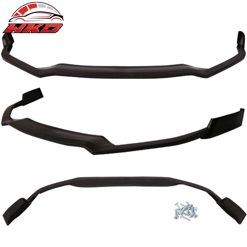 Fits 16-18 Nissan Maxima Front Bumper Lip Spoiler Splitter Unpainted PU Bodykit