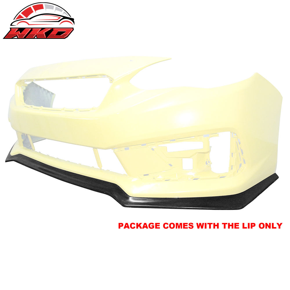 Fits 20-23 Subaru Impreza Front Bumper Lip Unpainted PU Spoiler Splitter BodyKit