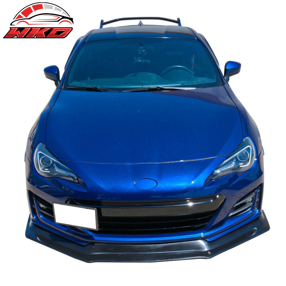 Fits 2017-2020 Subaru BRZ Front Bumper Lip Spoiler IKON Style PU - Poly Urethane