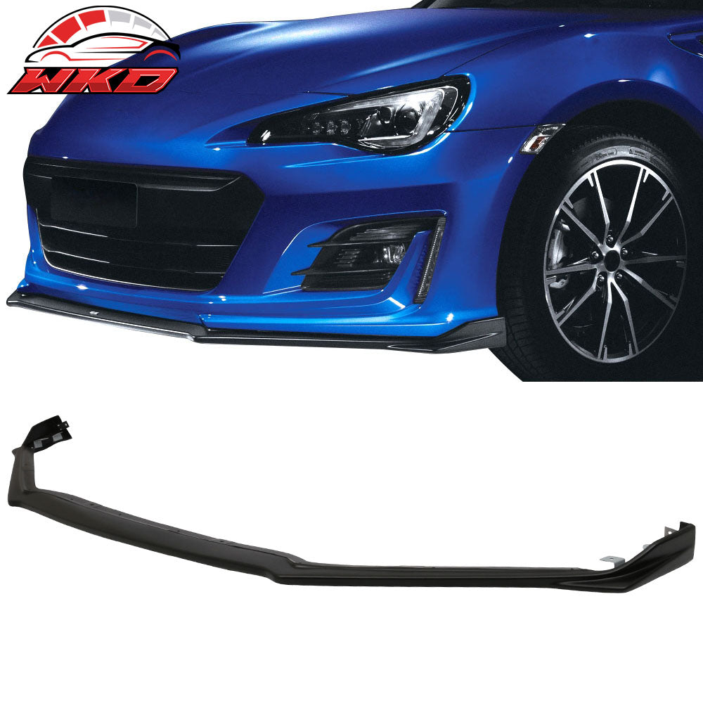 Fits 17-20 Subaru BRZ STI Style Front Bumper Lip Spoiler Splitter Unpainted PU