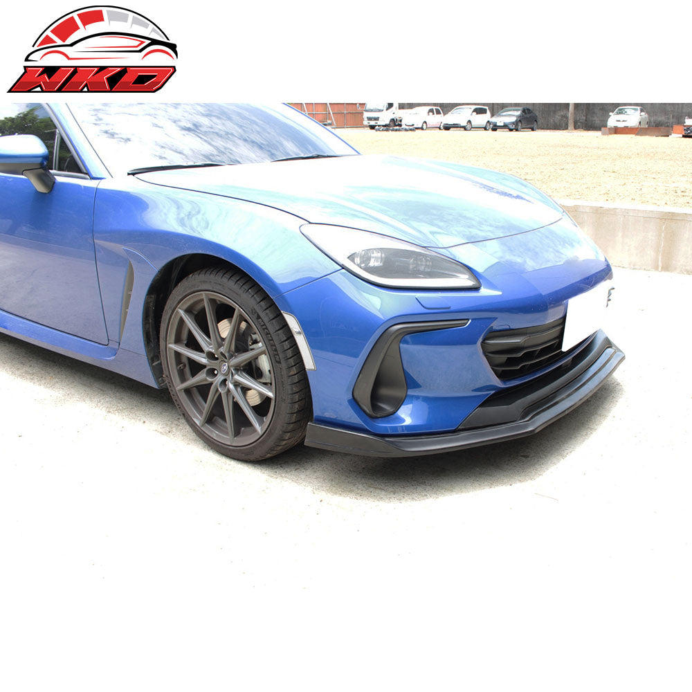 Fits 22-25 Subaru BRZ Coupe 2Dr CSIK Style Front Bumper Lip Spoiler Splitter PU