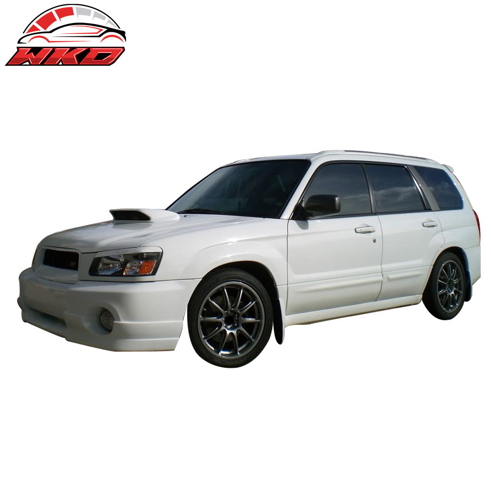 Fits 03-05 Subaru Forester SG5 DS Style Unpainted Front Bumper Lip Spoiler PU