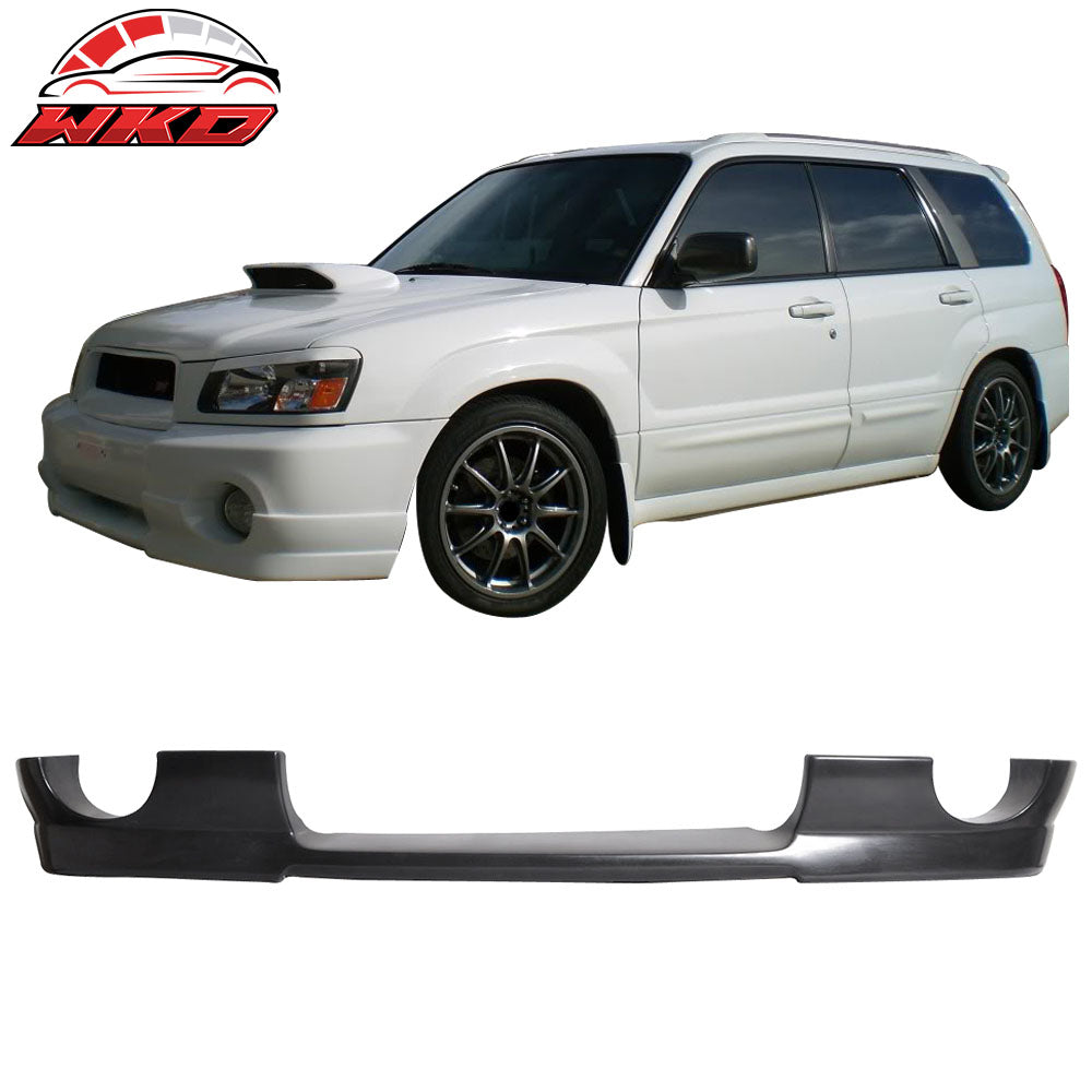 Fits 03-05 Subaru Forester SG5 DS Style Unpainted Front Bumper Lip Spoiler PU