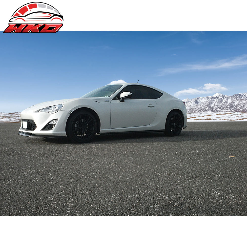 Fits 13-16 Scion FR-S FRS GT Style Front Bumper Lip Spoiler Unpainted Black PU