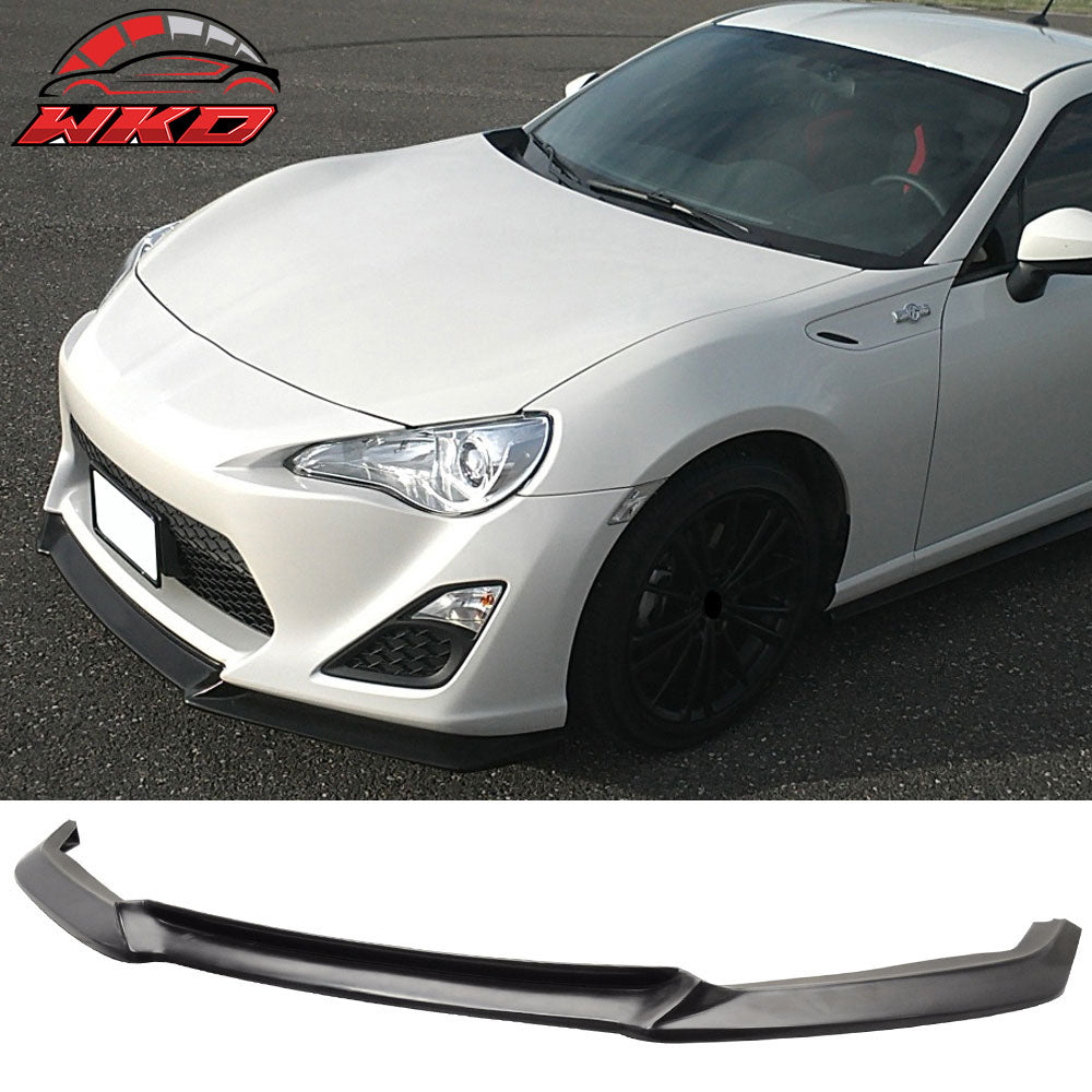 Fits 13-16 Scion FR-S FRS GT Style Front Bumper Lip Spoiler Unpainted Black PU