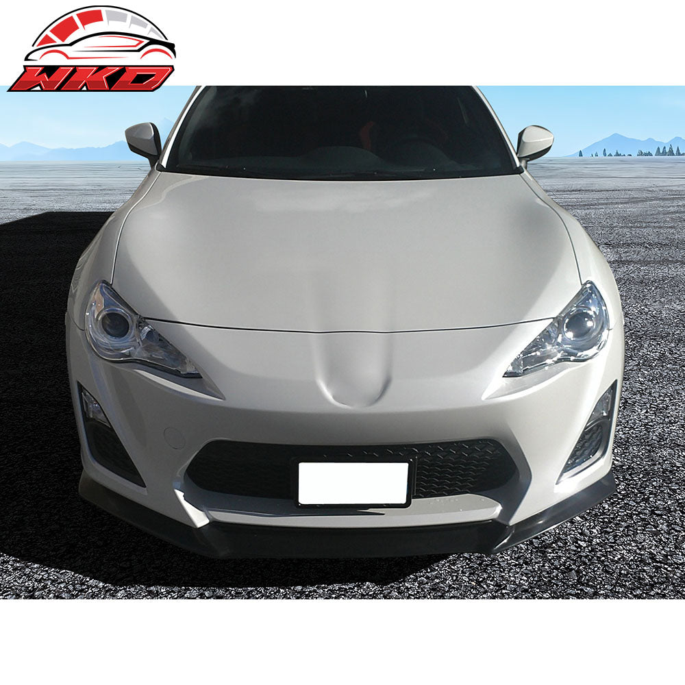 Fits 13-16 Scion FR-S FRS GT Style Front Bumper Lip Spoiler Unpainted Black PU