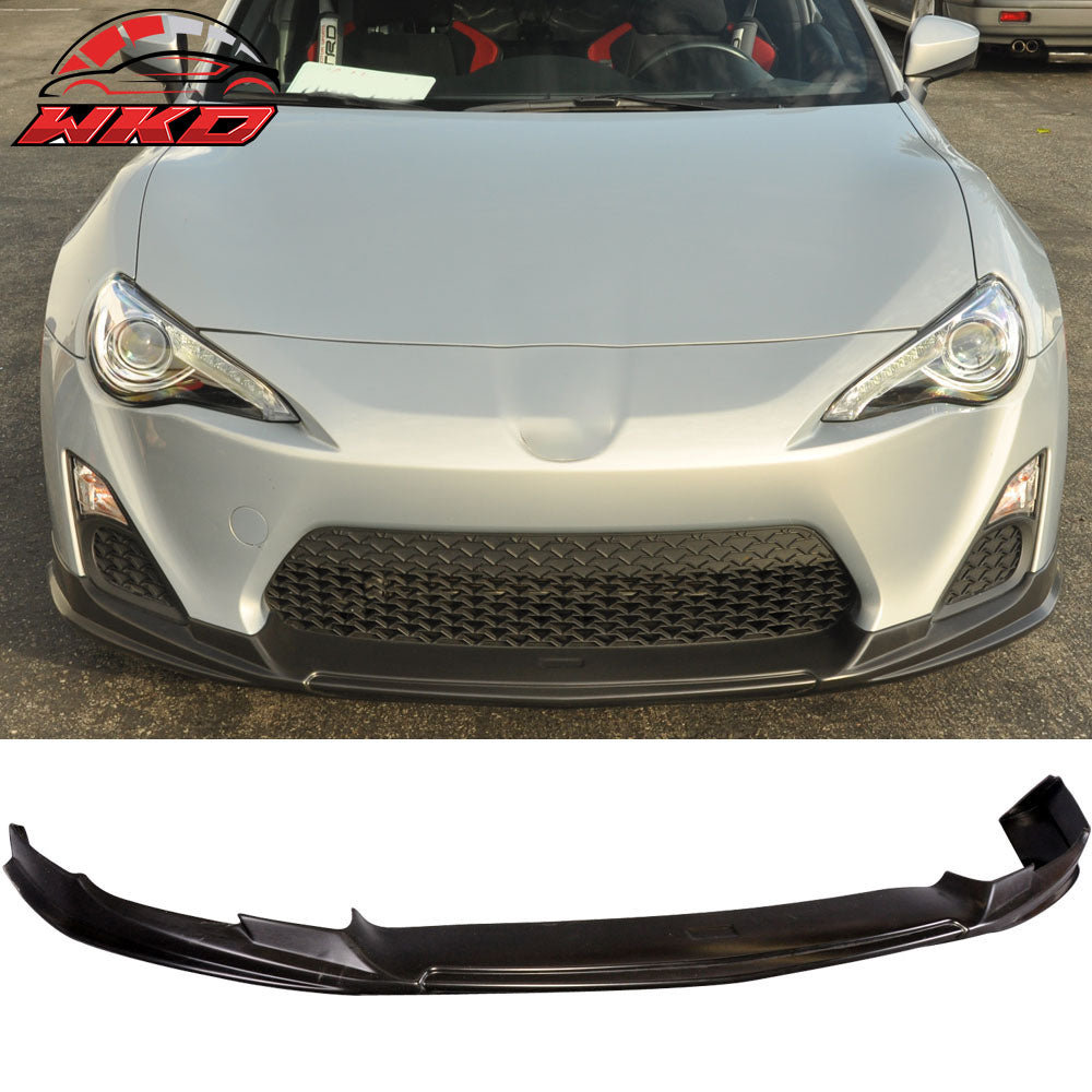 Fits 13-16 Scion FR-S Type-T Style Front Bumper Lip Spoiler Unpainted Black PU